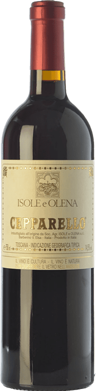 108,95 € Spedizione Gratuita | Vino rosso Isole e Olena Cepparello I.G.T. Toscana Toscana Italia Sangiovese Bottiglia 75 cl