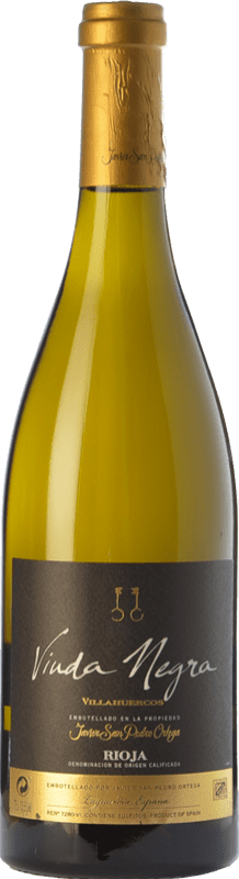 16,95 € Kostenloser Versand | Weißwein Javier San Pedro Viuda Negra Villahuercos Alterung D.O.Ca. Rioja La Rioja Spanien Tempranillo Weiß Flasche 75 cl