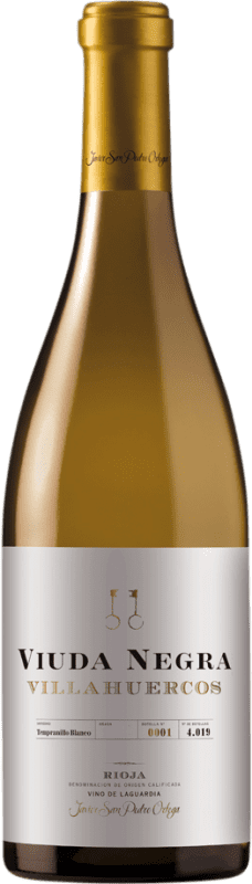 46,95 € Spedizione Gratuita | Vino Bianco Javier San Pedro Viuda Negra Villahuercos Crianza — Invecchiato in Botte D.O.Ca. Rioja La Rioja Spagna Tempranillo 75 cl