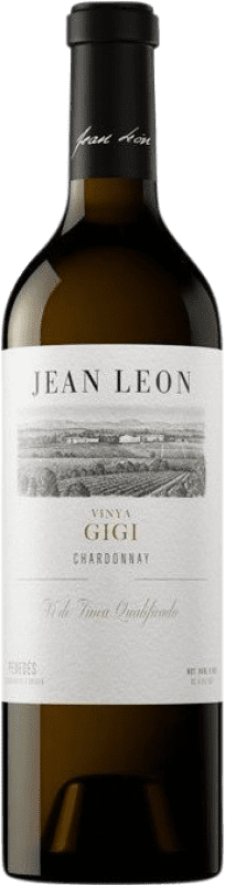 28,95 € Free Shipping | White wine Jean Leon Vinya Gigi Aged D.O. Penedès Catalonia Spain Chardonnay Bottle 75 cl