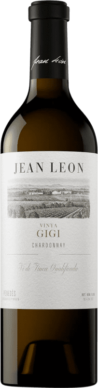 29,95 € Spedizione Gratuita | Vino bianco Jean Leon Vinya Gigi Crianza D.O. Penedès Catalogna Spagna Chardonnay Bottiglia 75 cl