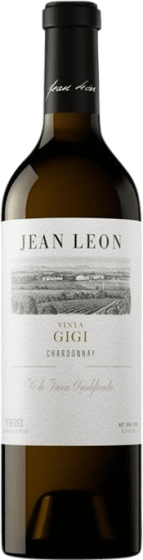 26,95 € Бесплатная доставка | Белое вино Jean Leon Vinya Gigi старения D.O. Penedès Каталония Испания Chardonnay бутылка 75 cl