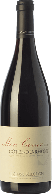 13,95 € 免费送货 | 红酒 Jean-Louis Chave Mon Coeur 年轻的 A.O.C. Côtes du Rhône 罗纳 法国 Syrah, Grenache 瓶子 75 cl