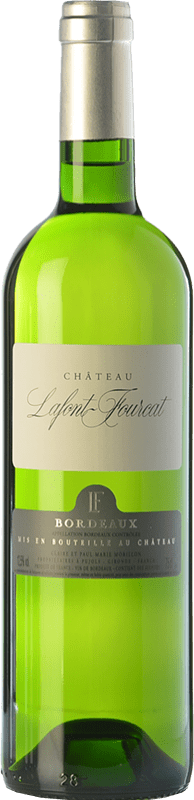 8,95 € Spedizione Gratuita | Vino bianco Jean-Luc Thunevin Château Lafont Fourcat Blanc A.O.C. Bordeaux bordò Francia Muscadelle Bottiglia 75 cl