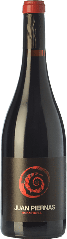32,95 € Free Shipping | Red wine Jorge Piernas Juan Piernas Joven D.O. Bullas Region of Murcia Spain Monastrell Bottle 75 cl