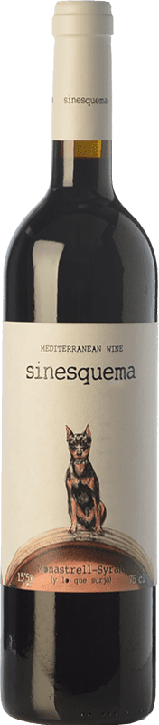 13,95 € Free Shipping | Red wine Jorge Piernas Sinesquema Young D.O. Bullas Region of Murcia Spain Syrah, Monastrell Bottle 75 cl