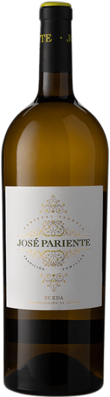 25,95 € Kostenloser Versand | Weißwein José Pariente D.O. Rueda Kastilien und León Spanien Verdejo Magnum-Flasche 1,5 L