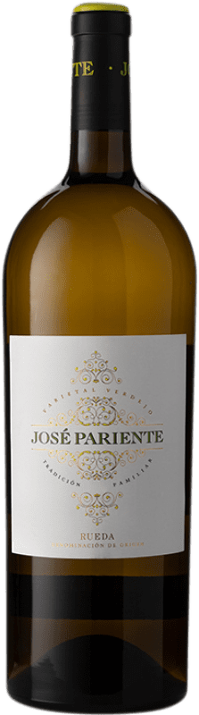 33,95 € Spedizione Gratuita | Vino bianco José Pariente D.O. Rueda Castilla y León Spagna Verdejo Bottiglia Magnum 1,5 L