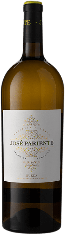 33,95 € Kostenloser Versand | Weißwein José Pariente D.O. Rueda Kastilien und León Spanien Verdejo Magnumflasche 1,5 L
