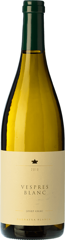 14,95 € 免费送货 | 白酒 Josep Grau Vespres Blanc 岁 D.O. Montsant 加泰罗尼亚 西班牙 Grenache White 瓶子 75 cl