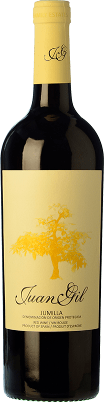 10,95 € Бесплатная доставка | Красное вино Juan Gil 4 Meses Yellow — Жёлтая версия молодое D.O. Jumilla Кастилья-Ла-Манча Испания Monastrell — Монастрель 75 cl