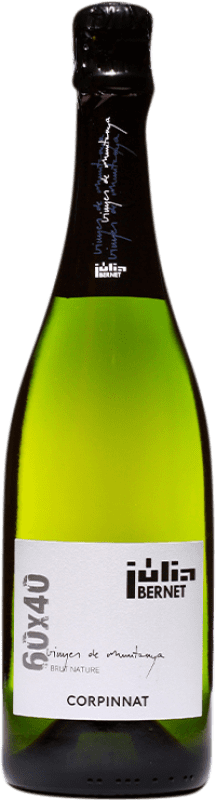 26,95 € Бесплатная доставка | Белое игристое Júlia Bernet 60x40 Природа Брута D.O. Cava Каталония Испания Xarel·lo, Chardonnay бутылка 75 cl