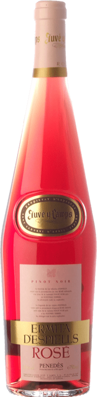 7,95 € Free Shipping | Rosé wine Juvé y Camps Ermita d'Espiells Rosé D.O. Penedès Catalonia Spain Pinot Black Bottle 75 cl