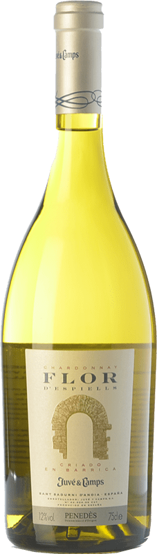 19,95 € Free Shipping | White wine Juvé y Camps Flor d'Espiells Aged D.O. Penedès Catalonia Spain Chardonnay Bottle 75 cl