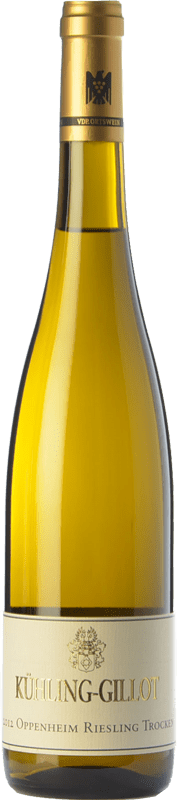 31,95 € Envío gratis | Vino blanco Kühling-Gillot Oppenheim Trocken Crianza Q.b.A. Rheinhessen Rheinland-Pfälz Alemania Riesling Botella 75 cl