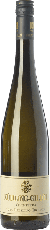 17,95 € Бесплатная доставка | Белое вино Kühling-Gillot Qvinterra Trocken Q.b.A. Rheinhessen Рейнланд-Пфальц Германия Riesling бутылка 75 cl