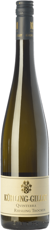 14,95 € Kostenloser Versand | Weißwein Kühling-Gillot Qvinterra Trocken Q.b.A. Rheinhessen Rheinland-Pfalz Deutschland Riesling Eco — Biologisch 75 cl