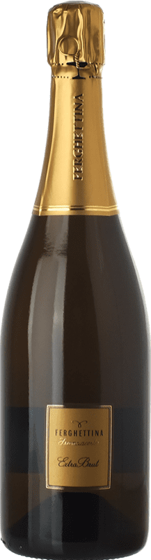 42,95 € 送料無料 | 白スパークリングワイン La Ferghettina エキストラブラット D.O.C.G. Franciacorta ロンバルディア イタリア Pinot Black, Chardonnay ボトル 75 cl