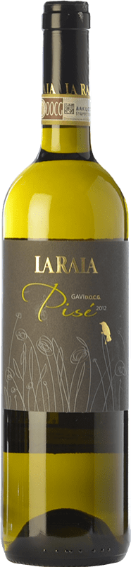 27,95 € Envio grátis | Vinho branco La Raia Pisé D.O.C.G. Cortese di Gavi Piemonte Itália Cortese Garrafa 75 cl