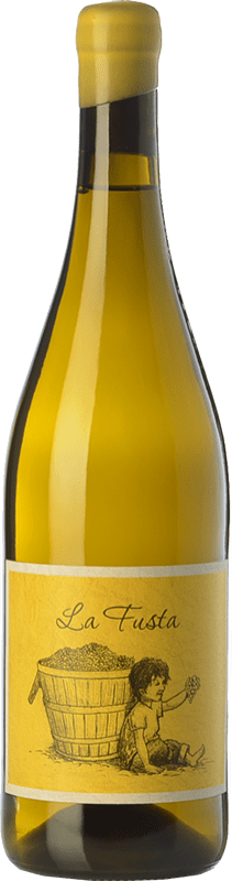 17,95 € Envio grátis | Vinho Branco La Salada La Fusta Crianza Espanha Xarel·lo 75 cl