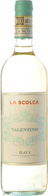17,95 € Envio grátis | Vinho branco La Scolca Valentino D.O.C.G. Cortese di Gavi Piemonte Itália Cortese Garrafa 75 cl