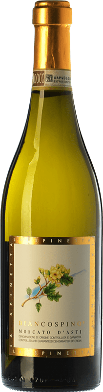 16,95 € 免费送货 | 甜酒 La Spinetta Biancospino D.O.C.G. Moscato d'Asti 皮埃蒙特 意大利 Muscat White 瓶子 75 cl