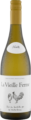 8,95 € Envio grátis | Vinho branco La Vieille Ferme Blanc A.O.C. Côtes du Luberon Rhône França Grenache, Roussanne, Bourboulenc Garrafa 75 cl