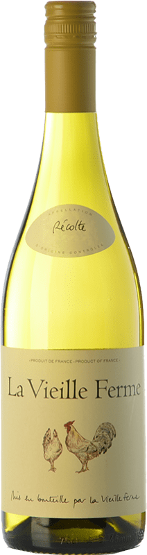 9,95 € Spedizione Gratuita | Vino bianco La Vieille Ferme Blanc A.O.C. Côtes du Luberon Rhône Francia Grenache, Roussanne, Bourboulenc Bottiglia 75 cl