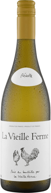 8,95 € Envio grátis | Vinho branco La Vieille Ferme Blanc A.O.C. Côtes du Luberon Rhône França Grenache, Roussanne, Bourboulenc Garrafa 75 cl