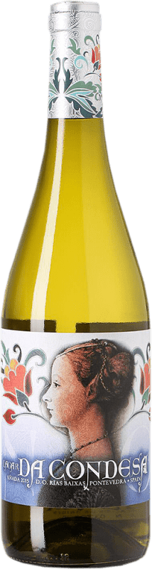 21,95 € Envio grátis | Vinho branco Lagar da Condesa D.O. Rías Baixas Galiza Espanha Albariño Garrafa 75 cl