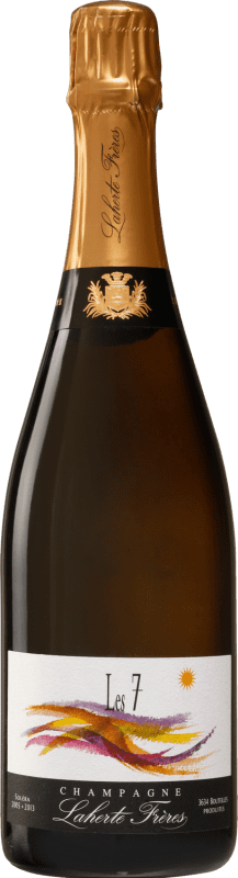 91,95 € Envio grátis | Espumante Branco Laherte Frères Les 7 A.O.C. Champagne Champagne França Chardonnay, Pinot Cinzento, Pinot Branco, Pinot Meunier Garrafa 75 cl