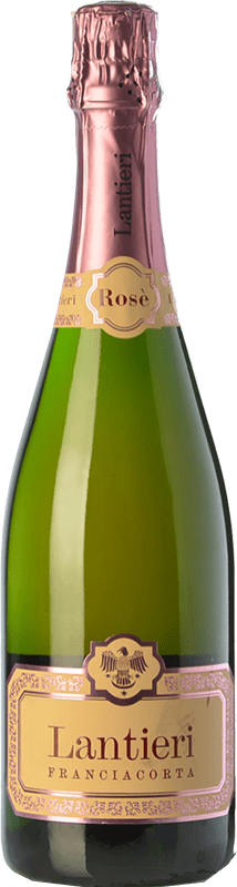 28,95 € Envio grátis | Espumante rosé Lantieri Rosé Brut D.O.C.G. Franciacorta Lombardia Itália Pinot Preto, Chardonnay Garrafa 75 cl