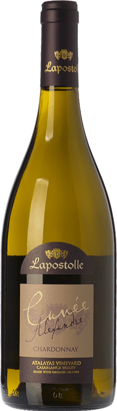 164,95 € Free Shipping | White wine Lapostolle Cuvée Alexandre Aged I.G. Valle de Casablanca Valley of Casablanca Chile Chardonnay Bottle 75 cl