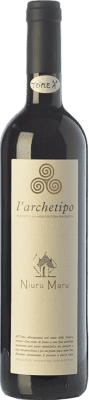 16,95 € 免费送货 | 红酒 L'Archetipo Niuru Maru I.G.T. Salento 坎帕尼亚 意大利 Negroamaro 瓶子 75 cl