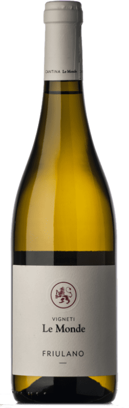 12,95 € Бесплатная доставка | Белое вино Le Monde D.O.C. Friuli Grave Фриули-Венеция-Джулия Италия Friulano бутылка 75 cl