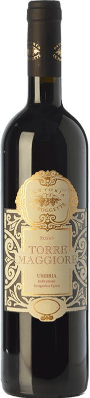 19,95 € 免费送货 | 红酒 Le Poggette Torre Maggiore I.G.T. Umbria 翁布里亚 意大利 Montepulciano 瓶子 75 cl