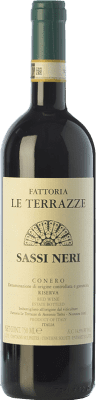 42,95 € Бесплатная доставка | Красное вино Le Terrazze Rosso Riserva Sassi Neri Резерв D.O.C.G. Conero Marche Италия Montepulciano бутылка 75 cl