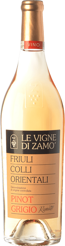 17,95 € Free Shipping | White Wine Zamò Ramato D.O.C. Colli Orientali del Friuli Friuli-Venezia Giulia Italy Pinot Gris Bottle 75 cl