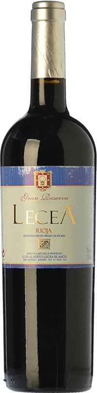 21,95 € Kostenloser Versand | Rotwein Lecea Große Reserve D.O.Ca. Rioja La Rioja Spanien Tempranillo Flasche 75 cl