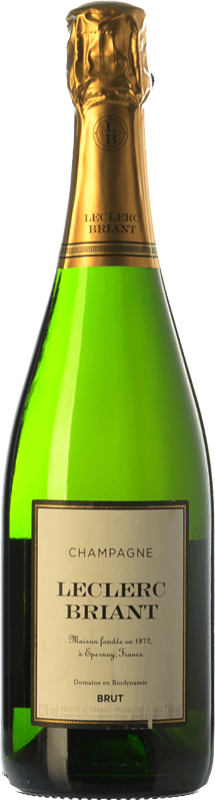 44,95 € Envio grátis | Espumante Branco Leclerc Briant Brut — Bruto A.O.C. Champagne Champagne França Pinot Noir, Pinot Meunier Eco — Biológico 75 cl