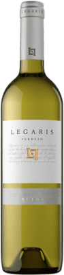 8,95 € Spedizione Gratuita | Vino bianco Legaris D.O. Rueda Castilla y León Spagna Verdejo Bottiglia 75 cl