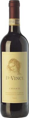 8,95 € 免费送货 | 红酒 Leonardo da Vinci Da Vinci D.O.C.G. Chianti 托斯卡纳 意大利 Merlot, Sangiovese 瓶子 75 cl