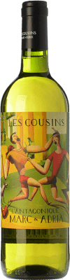 18,95 € Бесплатная доставка | Белое вино Les Cousins L'Antagonique старения D.O.Ca. Priorat Каталония Испания Grenache, Carignan, Grenache White, Trepat, Macabeo, Escanyavella бутылка 75 cl