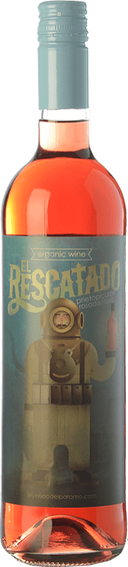 9,95 € 免费送货 | 玫瑰酒 Leyenda del Páramo El Rescatado D.O. Tierra de León 卡斯蒂利亚莱昂 西班牙 Prieto Picudo 瓶子 75 cl