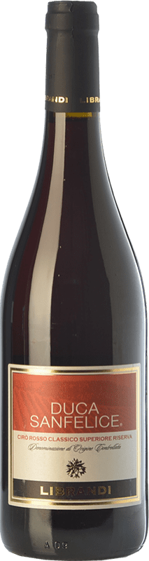 12,95 € Free Shipping | Red wine Librandi Rosso Riserva Duca Sanfelice Reserve D.O.C. Cirò Calabria Italy Gaglioppo Bottle 75 cl