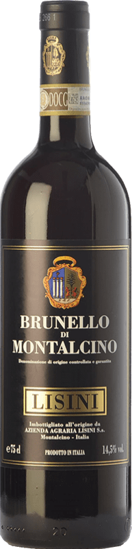 107,95 € Spedizione Gratuita | Vino rosso Lisini D.O.C.G. Brunello di Montalcino Toscana Italia Sangiovese Bottiglia 75 cl