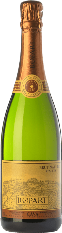 21,95 € Free Shipping | White sparkling Llopart Brut Nature Reserve Corpinnat Catalonia Spain Macabeo, Xarel·lo, Chardonnay, Parellada Bottle 75 cl