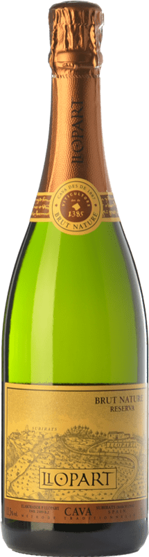 19,95 € Envio grátis | Espumante Branco Llopart Brut Nature — Bruto Natural Reserva Corpinnat Catalunha Espanha Macabeo, Xarel·lo, Chardonnay, Parellada 75 cl
