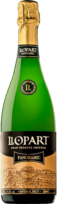 25,95 € Envio grátis | Espumante Branco Llopart Imperial Panoramic Brut — Bruto Grande Reserva D.O. Cava Catalunha Espanha Macabeo, Xarel·lo, Chardonnay, Parellada Garrafa 75 cl