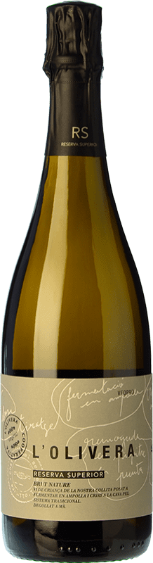 19,95 € Envoi gratuit | Vin Mousseux Blanc L'Olivera Brut Nature Grande Réserve D.O. Costers del Segre Catalogne Espagne Macabeo — Macabeu, Chardonnay, Parellada Bouteille 75 cl